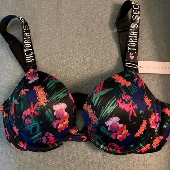 Victoria’s Secret htf Very Sexy shine straps push-up bra sz 32C NWT - Picture 6 of 10